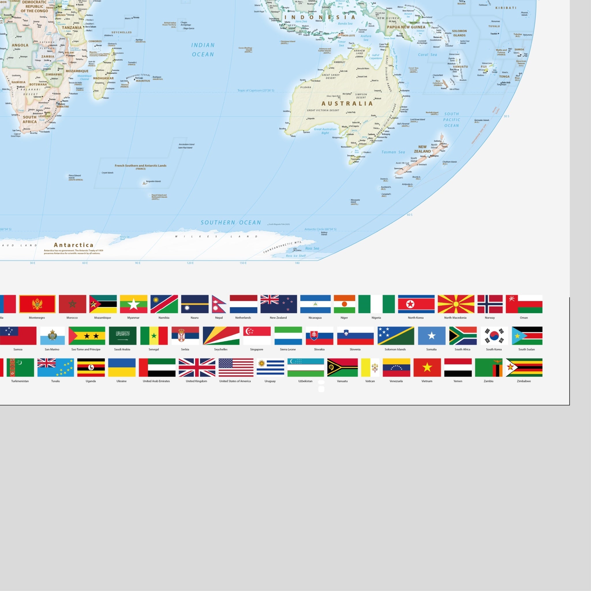 World map, meridian 11 degrees east Florence, Equal Earth projection, world, map, Earth, poster, cartography