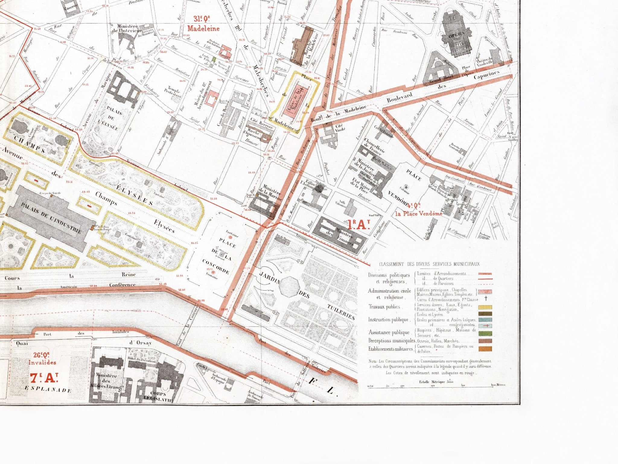 Haussmann | Paris 05 | 8. Arrondissement | Vintage Map