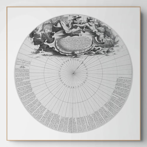 Antártida | Polo Sur | Globo terráqueo | 1688 | Impresión giclée (copia)