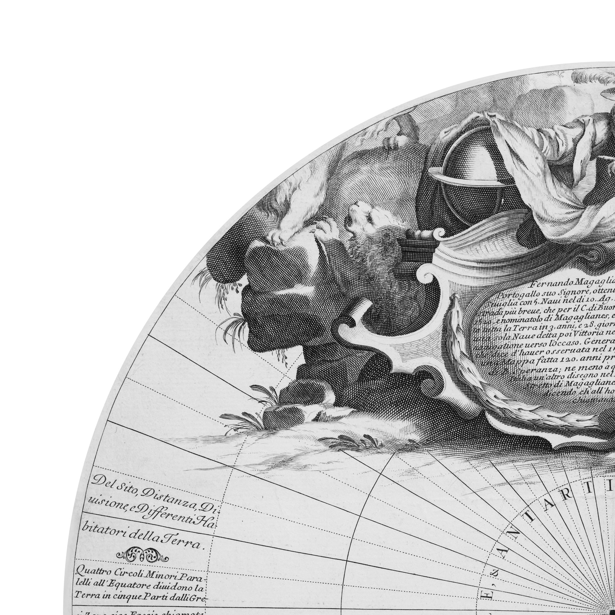 Antarktis | Südpol | Globus | 1688 | Giclée-Druck (Kopie)
