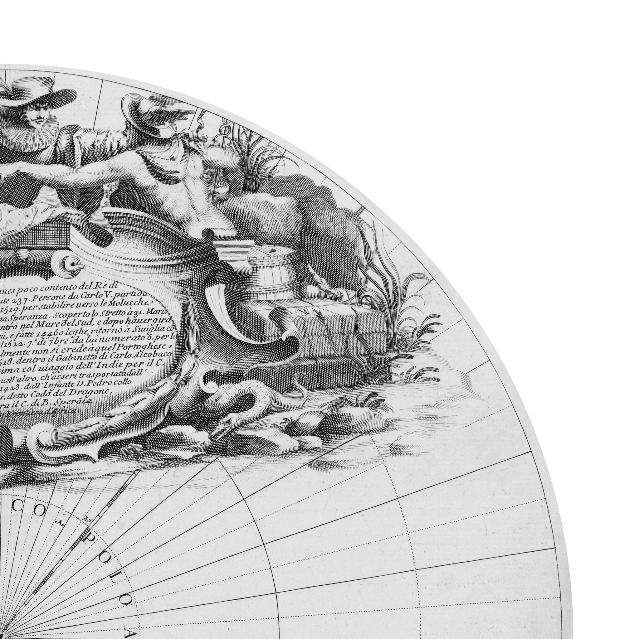 Antarktis | Südpol | Globus | 1688 | Giclée-Druck (Kopie)