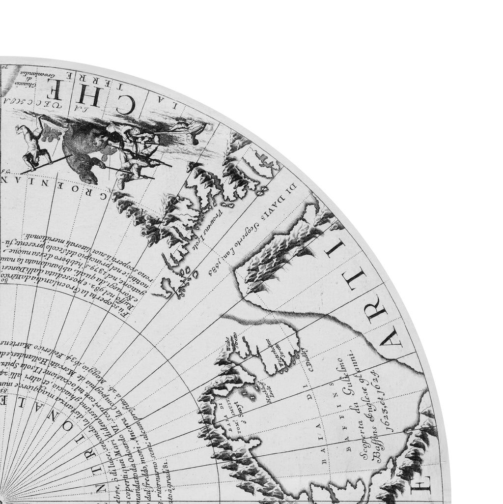 Arktis | Nordpol | Globus | 1688 | Giclée-Druck