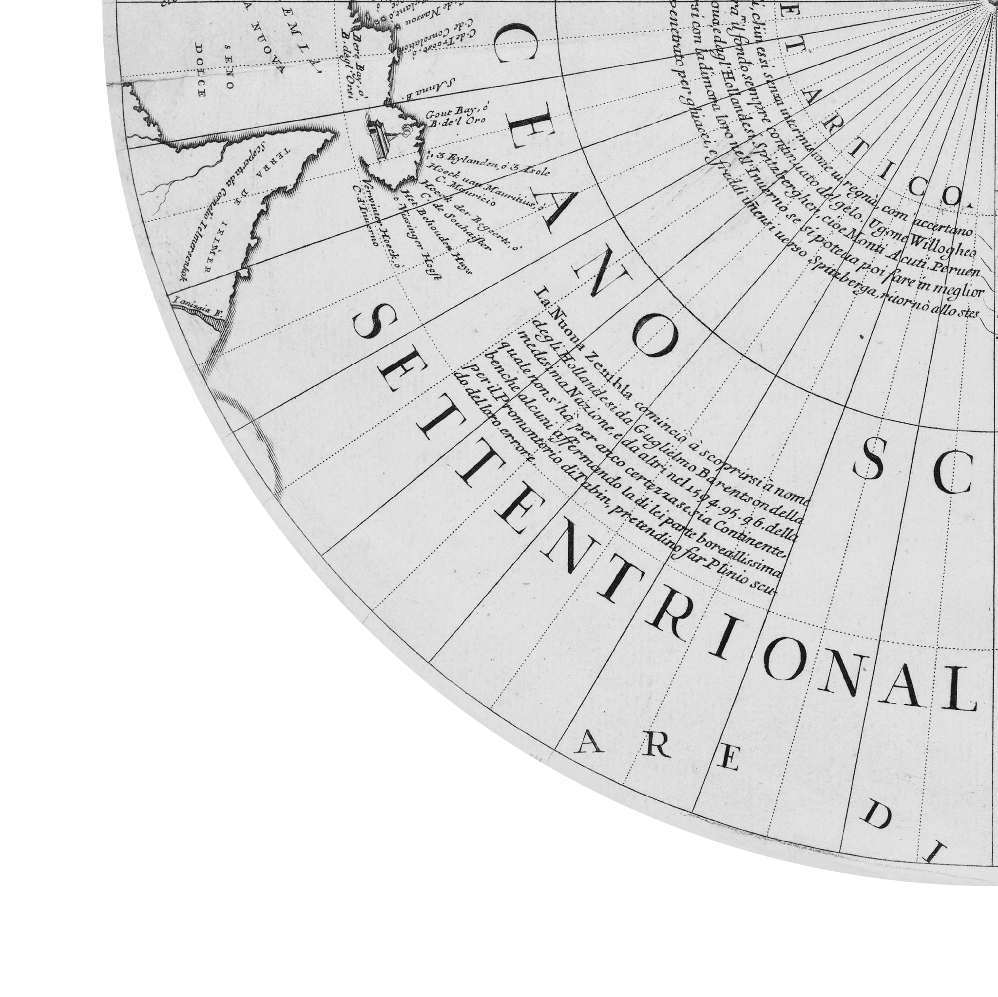 Arktis | Nordpol | Globus | 1688 | Giclée-Druck
