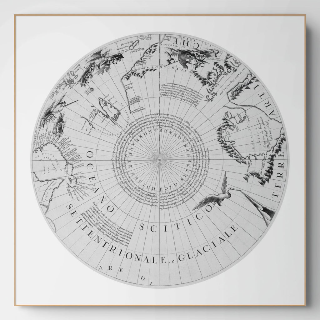 Arktis | Nordpol | Globus | 1688 | Giclée-Druck