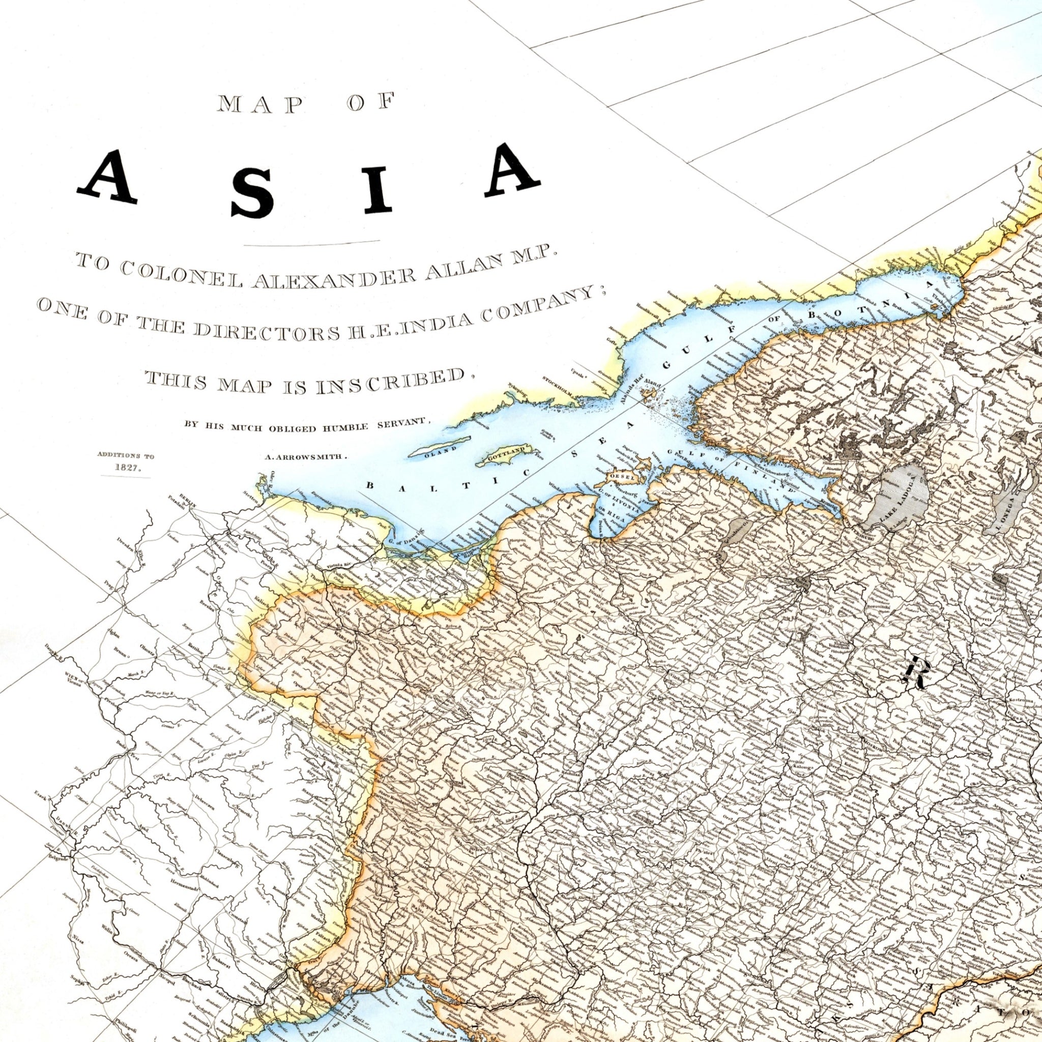 Asia | 1827 | Mapa antiguo