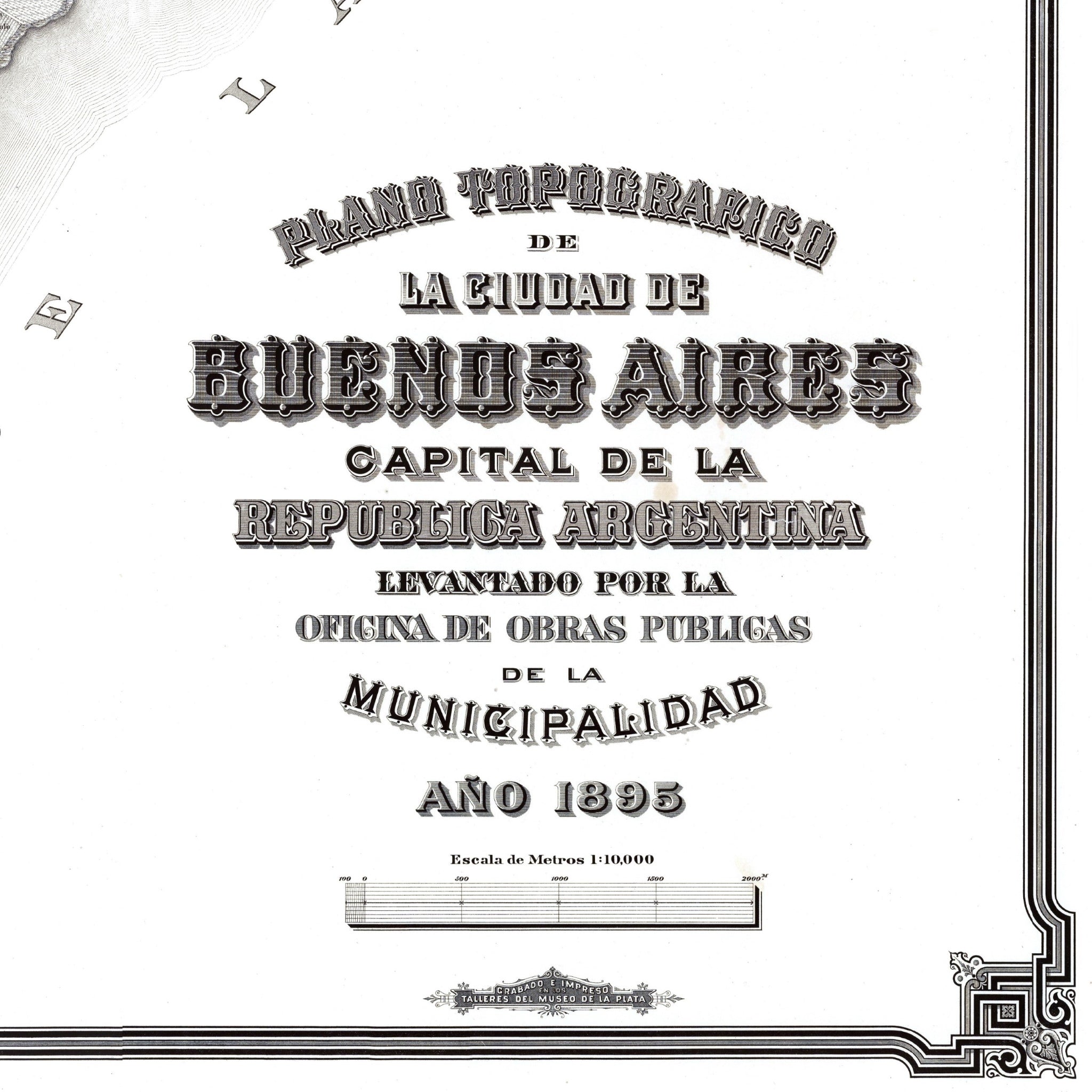 Buenos Aires | Stadtplan | Vintage Map | Giclée-Druck
