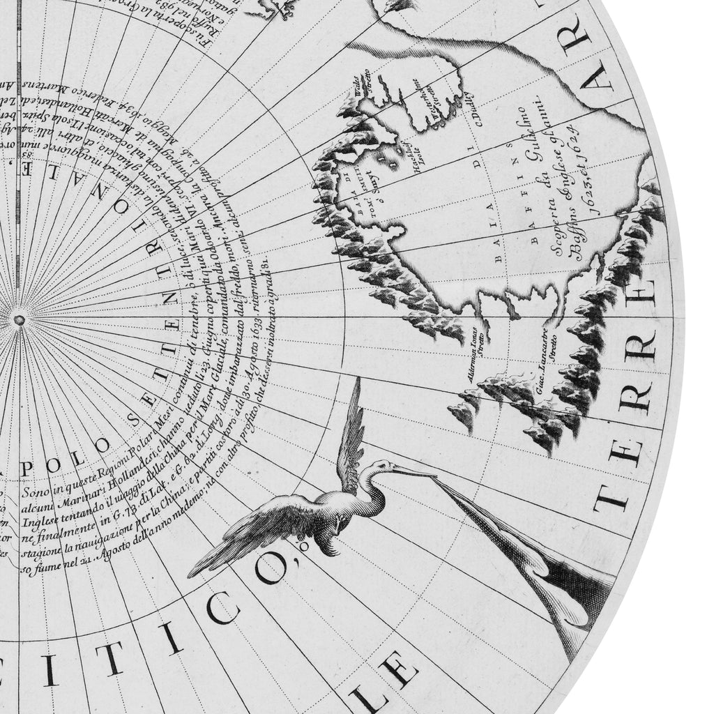 Arktis | Nordpol | Globus | 1688 | Giclée-Druck