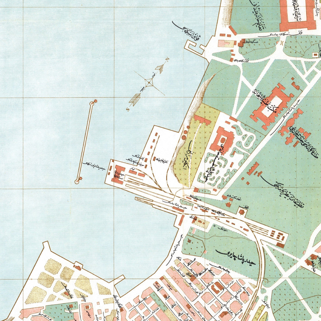 Istanbul | Konstantinopel | Üsküdar | Stadtplan | Vintage Map