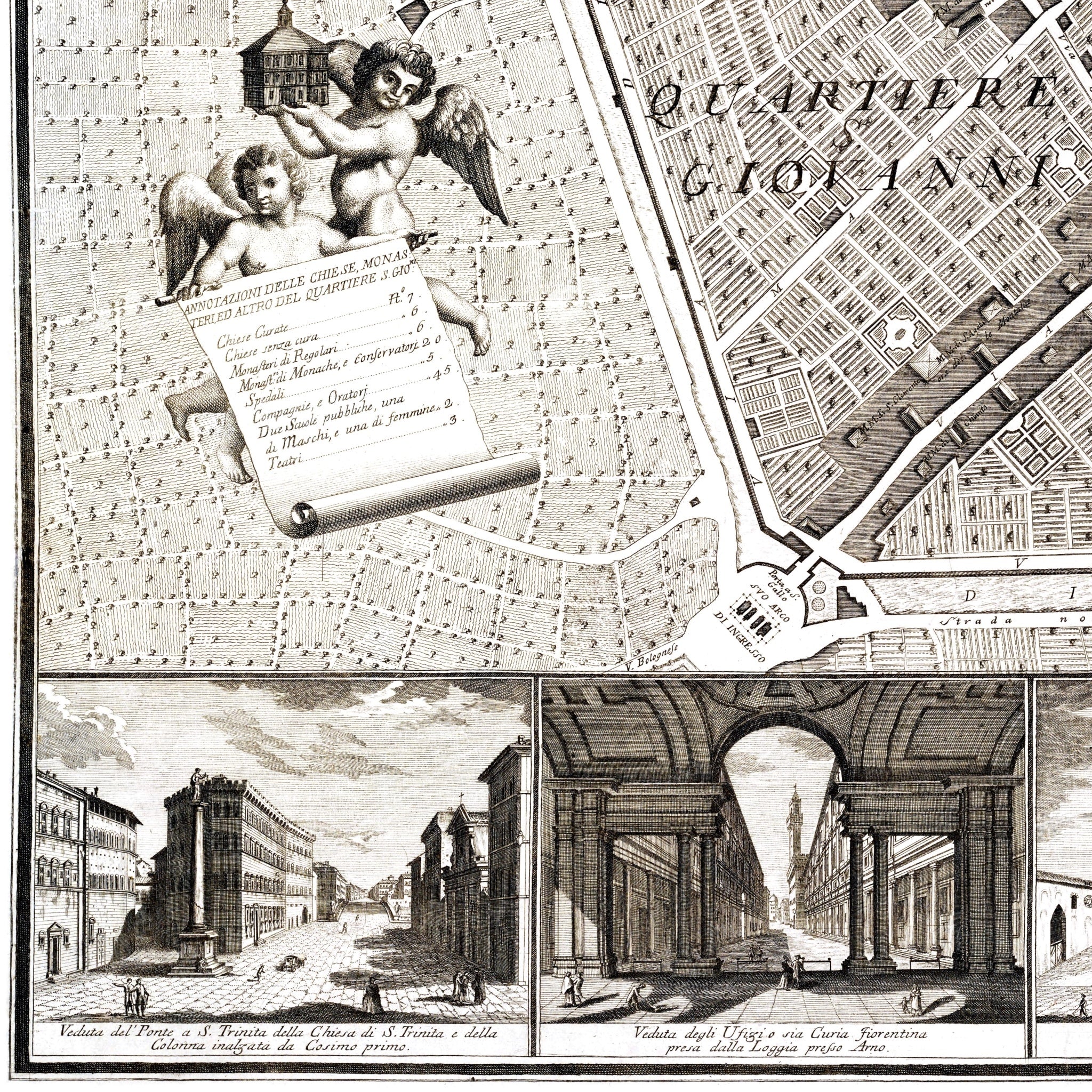 Florenz | Italien | Stadtplan | Vintage Map (Kopie)