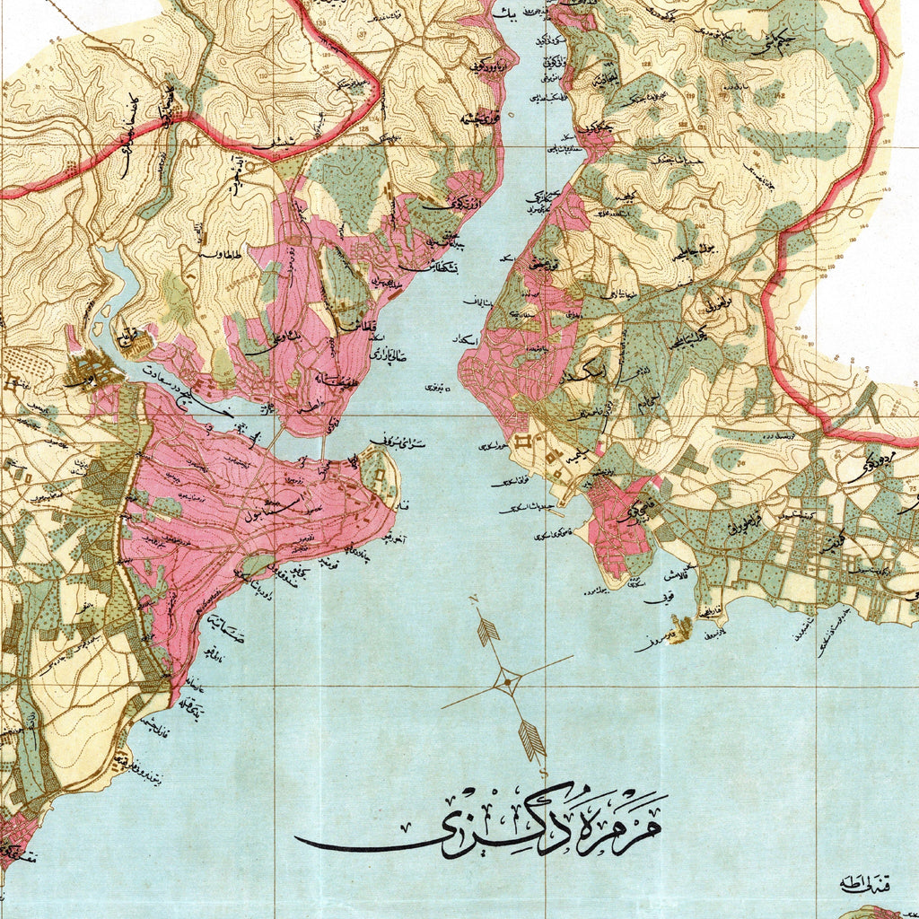 Istanbul | Bosporus | Stadtplan | Vintage Map
