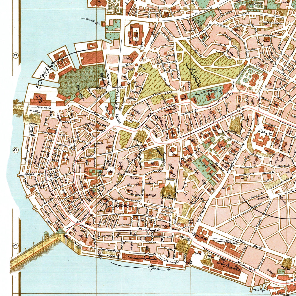 Istanbul | Konstantinopel | Beyoglu | Stadtplan | Vintage Map
