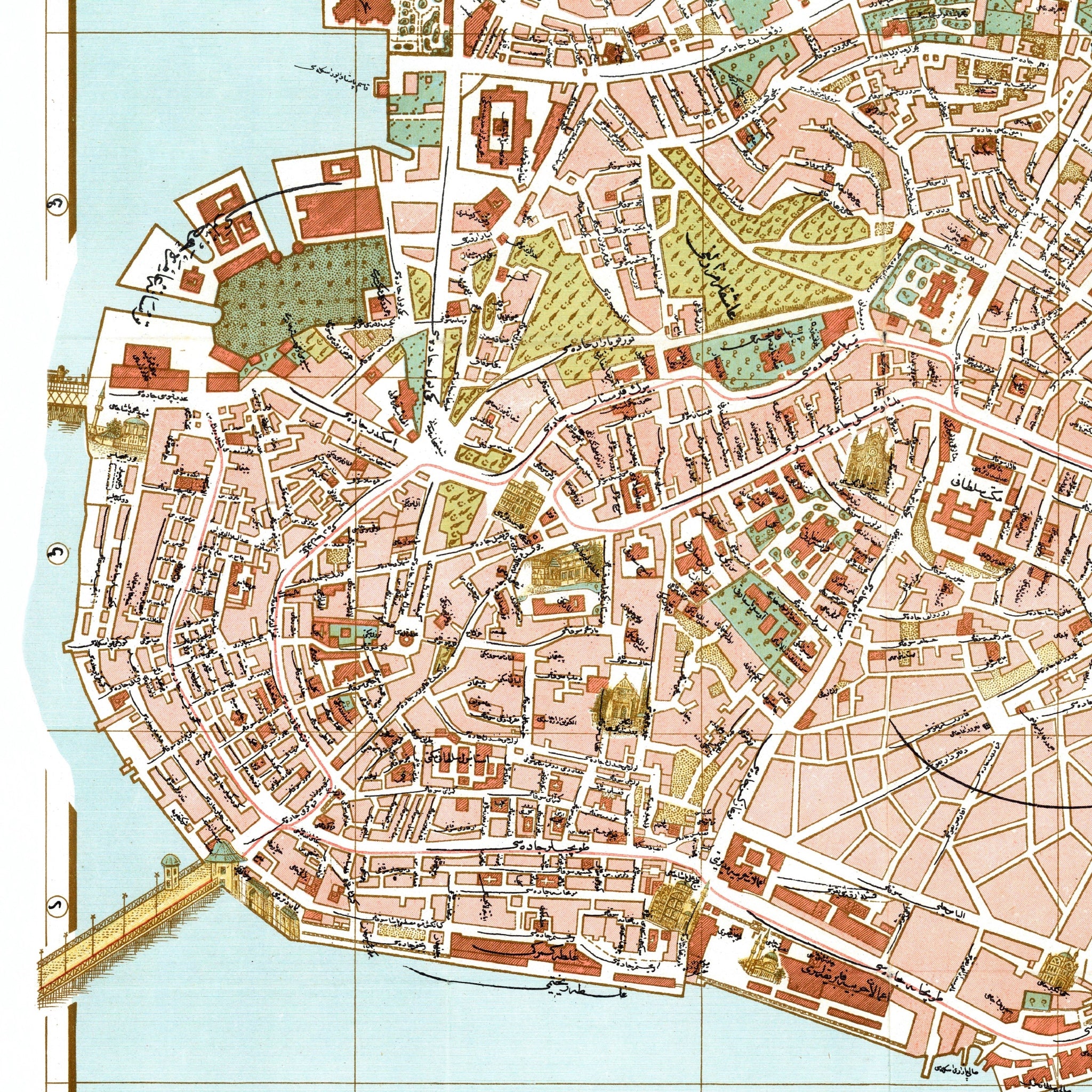 Istanbul | Konstantinopel | Beyoglu | Stadtplan | Vintage Map