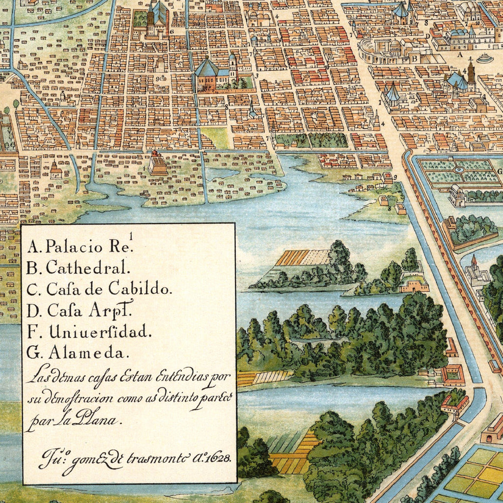 Mexico-City | Mexico | 1628 | Giclée-Druck