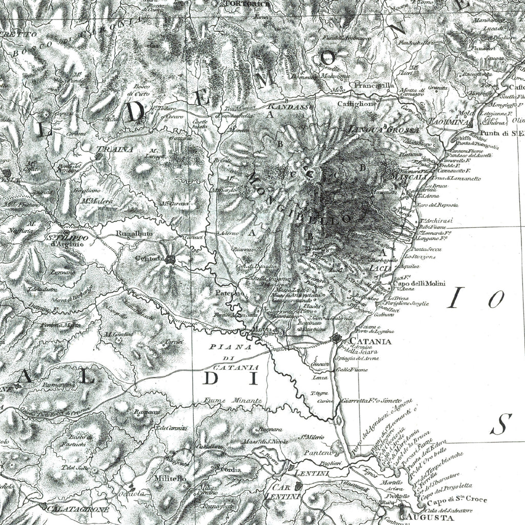 Sizilien | Italien| Seekarte | 1788 | Vintage Print