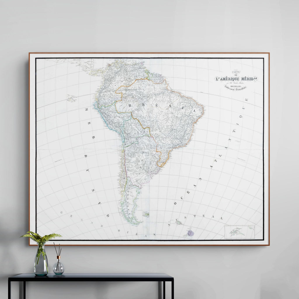 Südamerika | Landkarte | 1831 | Giclée-Druck