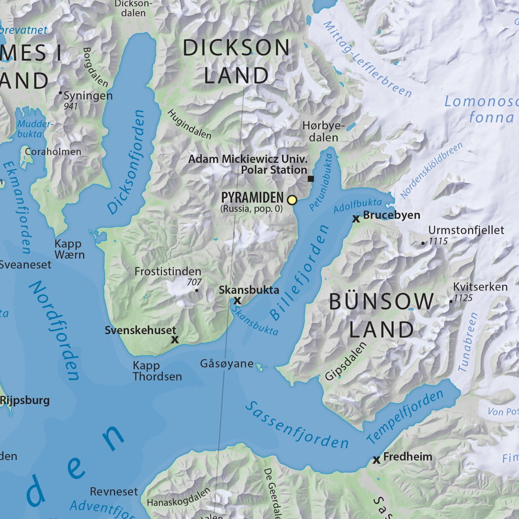 Svalbard | Spitzbergen | Landkarte