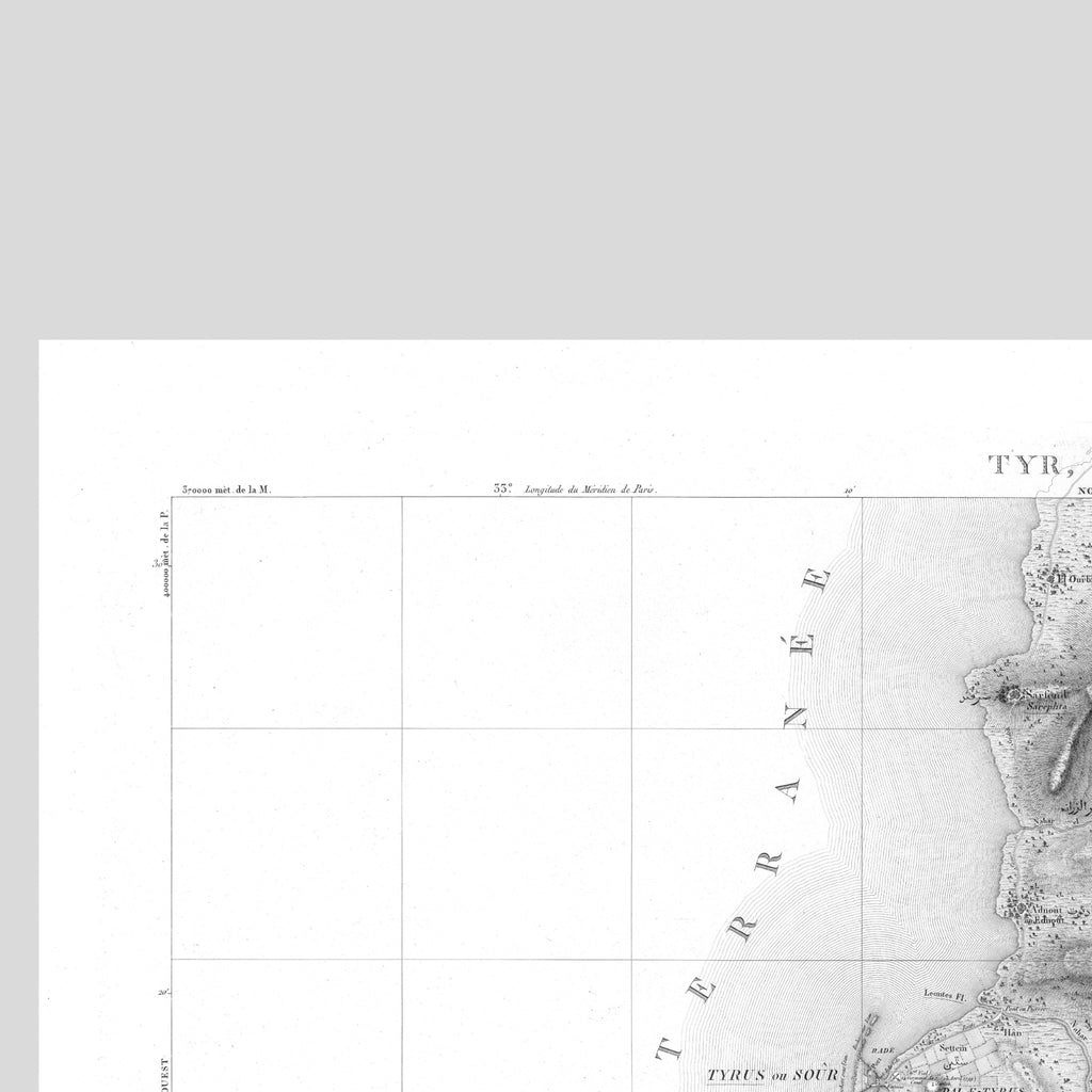 Palestine | Tyre | Tyr | Sidon | Ottoman Empire | Vintage Print