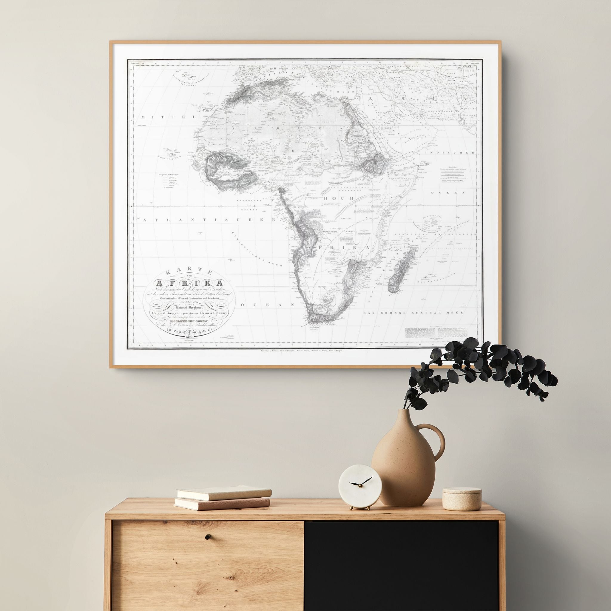 Afrika Landkarte | 1826 | Giclée-Druck
