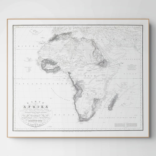 Afrika Landkarte | 1826 | Giclée-Druck