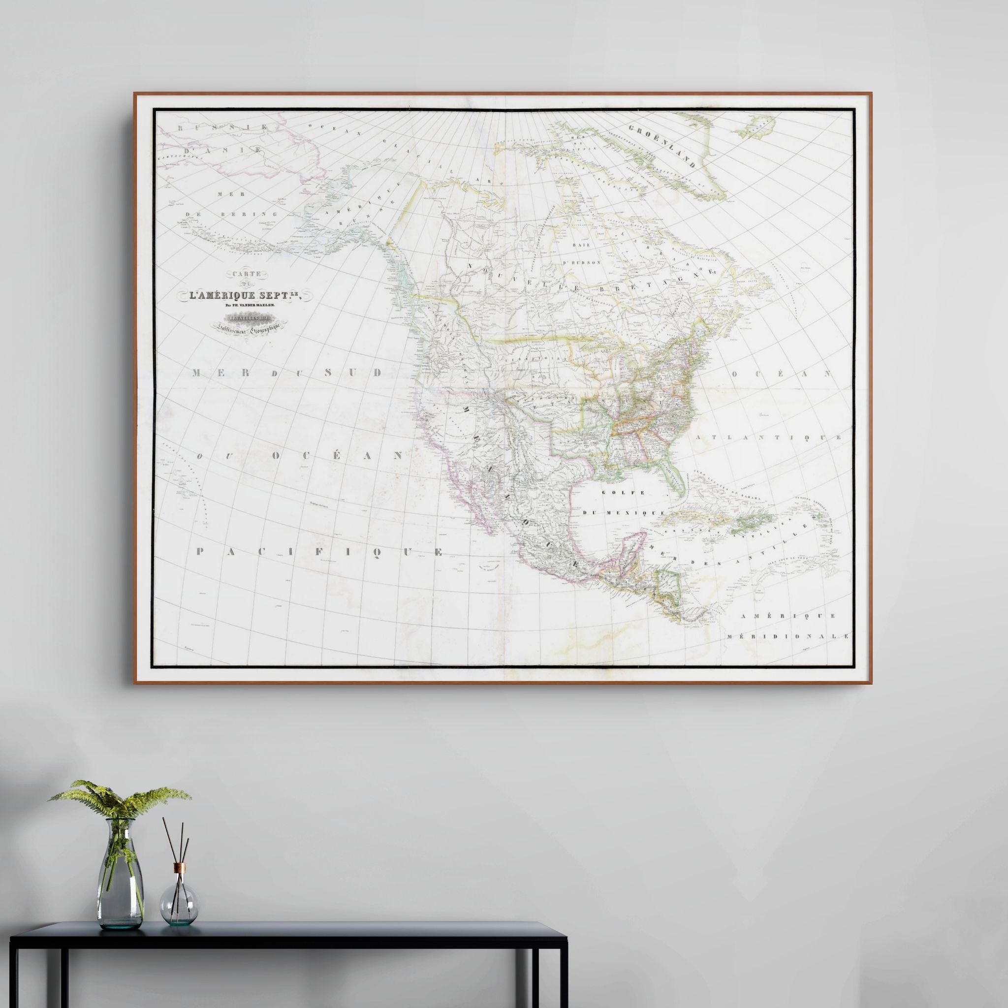 Nordamerika | Landkarte | 1831 | Giclée-Druck