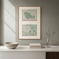 Seekarten-Atlas | Belleisle | Ferrol | A Coruña | Karte von 1801 | Giclée Druck