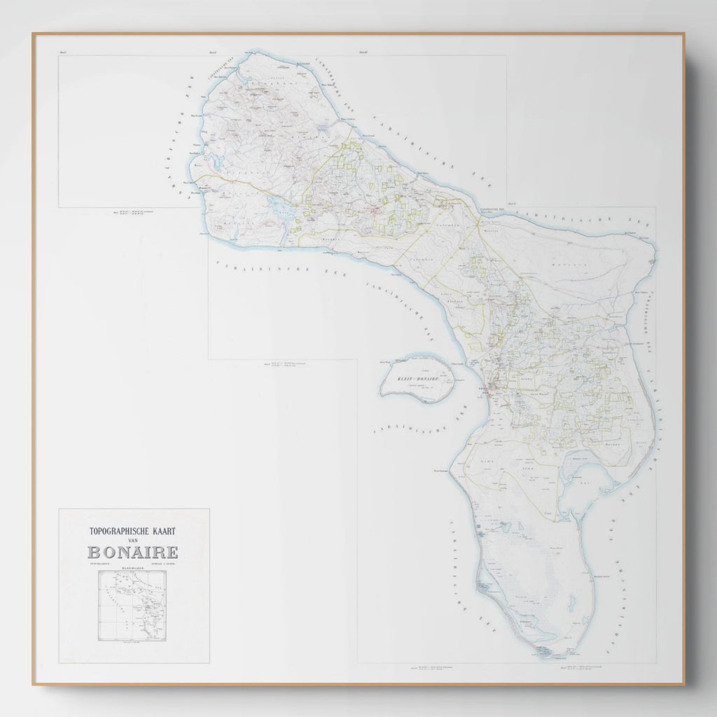 Bonaire | Landkarte | 1915 | Giclée-Druck