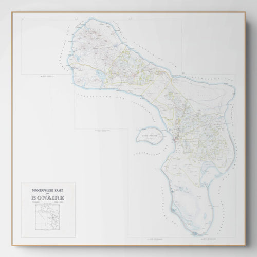 Bonaire | Landkarte | 1915 | Giclée-Druck