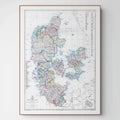 Dänemark | Schleswig | Holstein | Karte von 1863 | Vintage Map