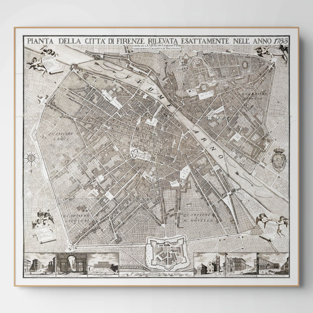 Florenz | Italien | Stadtplan | Vintage Map (Kopie)