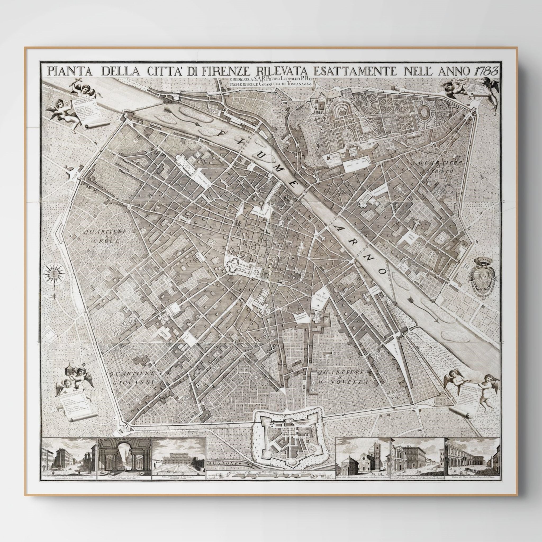 Florenz | Italien | Stadtplan | Vintage Map (Kopie)