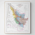 Bordeaux | Gironde| Frankreich | Weinbau | Weingüter | Karte von 1876 | Vintage Map