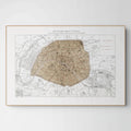 Haussmann | Paris | Paris depuis l'annexion | Vintage Map