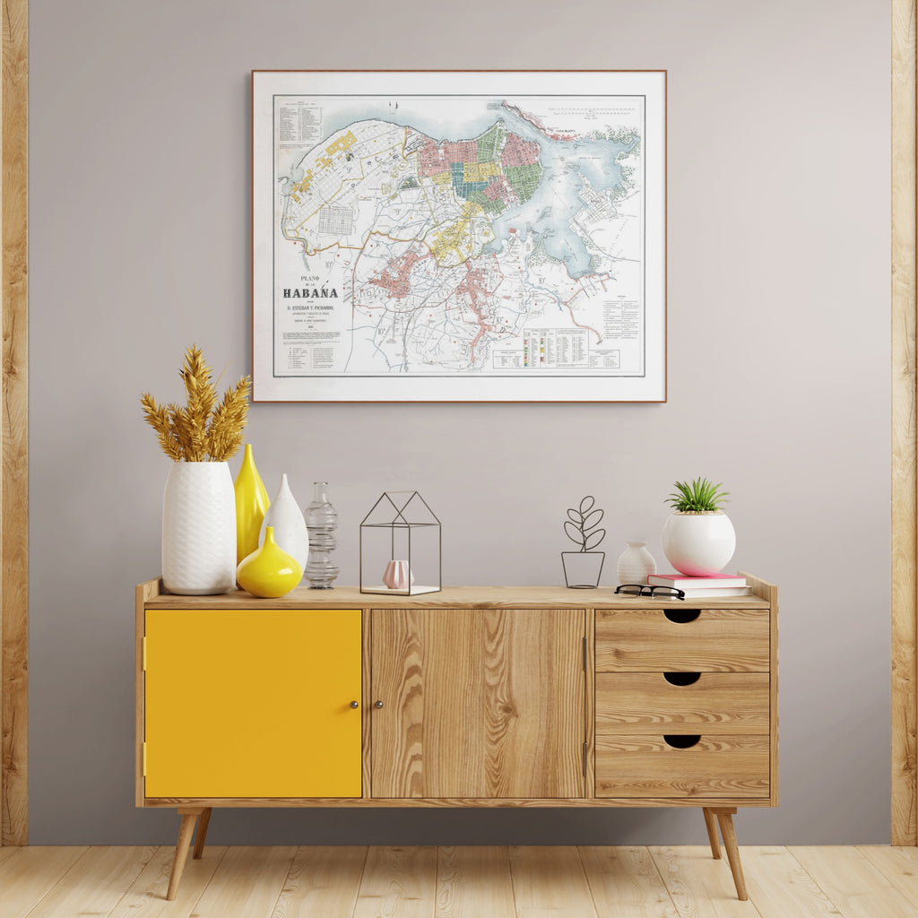 Havanna | Stadtplan | Vintage Map | Giclée-Druck