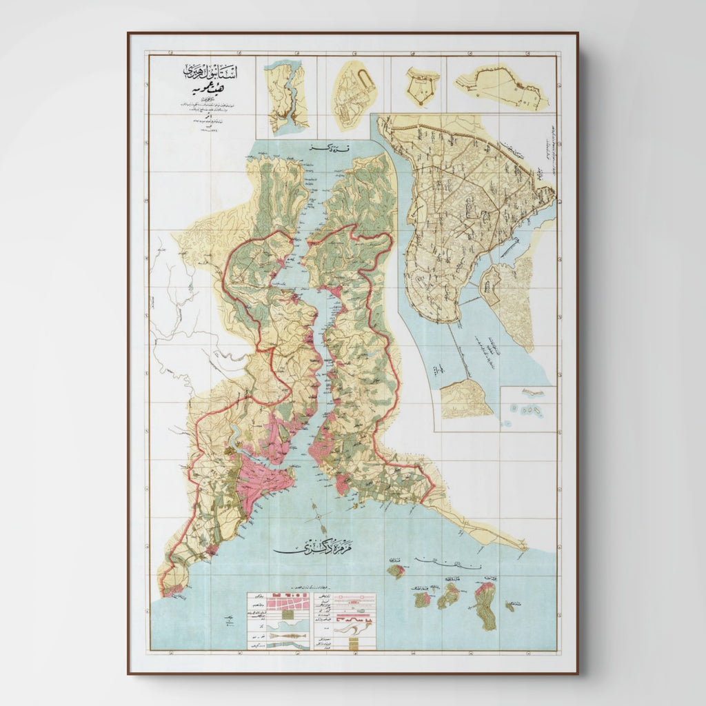 Istanbul | Bosporus | Stadtplan | Vintage Map