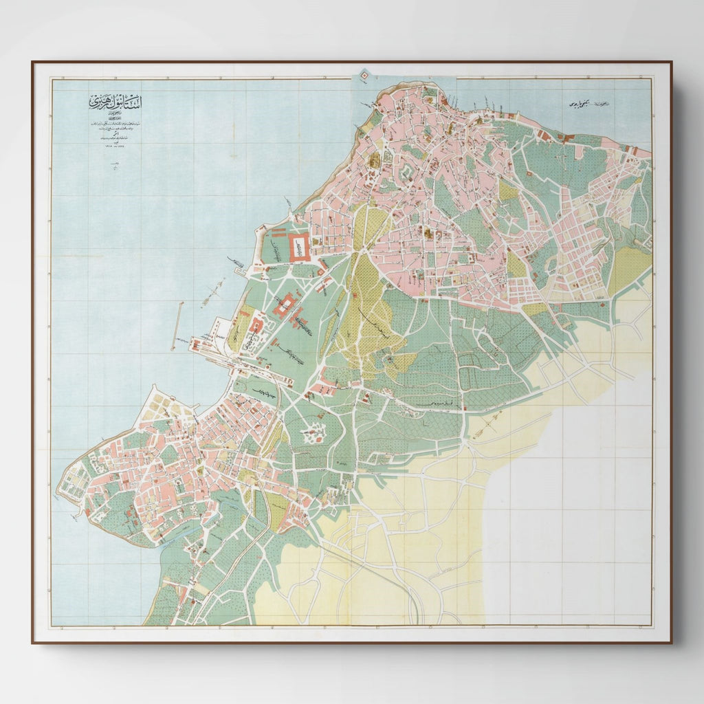 Istanbul | Konstantinopel | Üsküdar | Stadtplan | Vintage Map