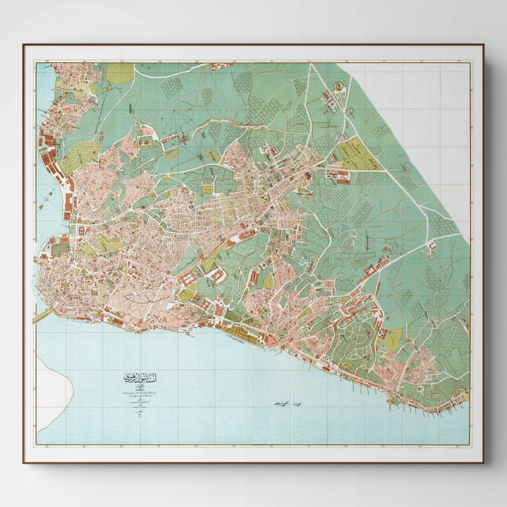 Istanbul | Konstantinopel | Beyoglu | Stadtplan | Vintage Map