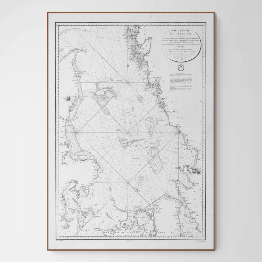 Kattegat | Nautical Chart | Map from 1804 | Giclée Print