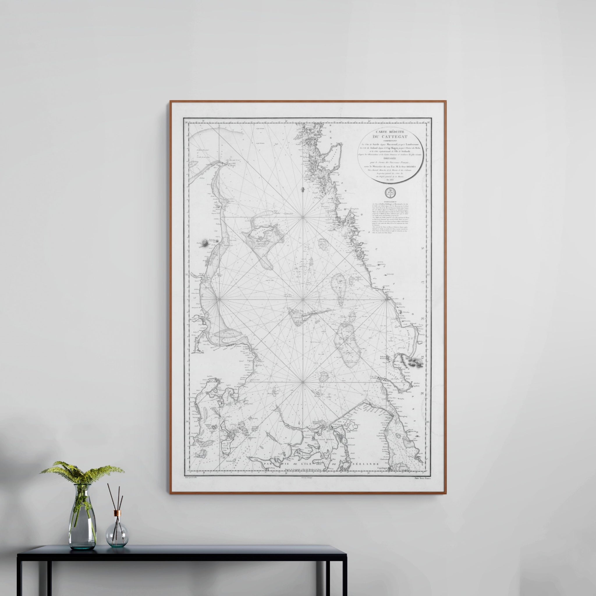 Kattegat | Nautical Chart | Map from 1804 | Giclée Print