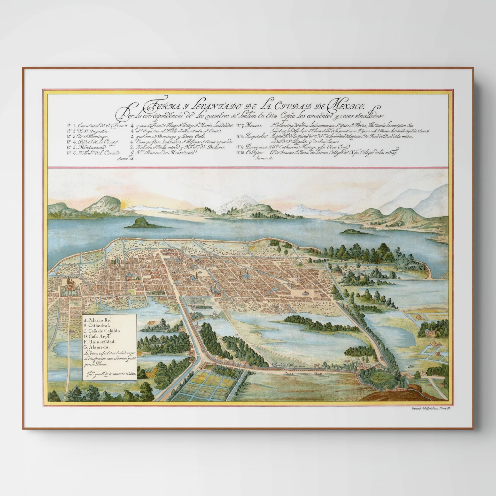 Mexico-City | Mexico | 1628 | Giclée-Druck