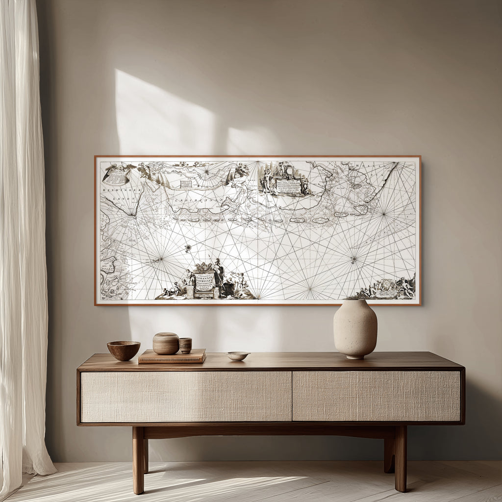 Nautical chart | Netherlands | Giclée print | 40 x 90 cm
