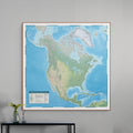 Nordamerika-Karte | 2025 | Giclée-Druck | Physische Karte Nordamerikas