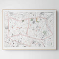 Haussmann | Paris 06 | 9. und 10. Arrondissement | Vintage Map