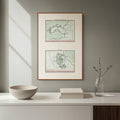 Seekarten-Atlas | Porto Vecchio | Korfu | Karte von 1801 | Giclée Druck