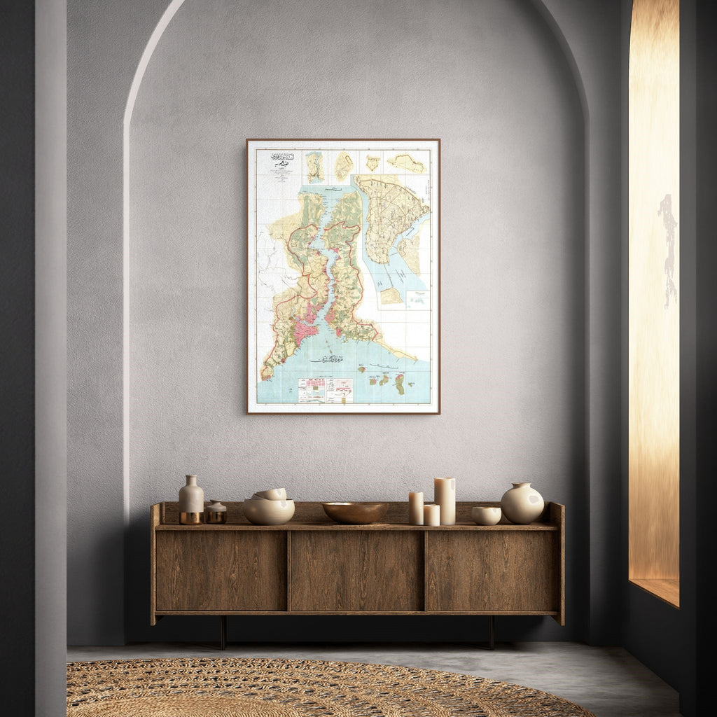 Istanbul | Bosporus | Stadtplan | Vintage Map