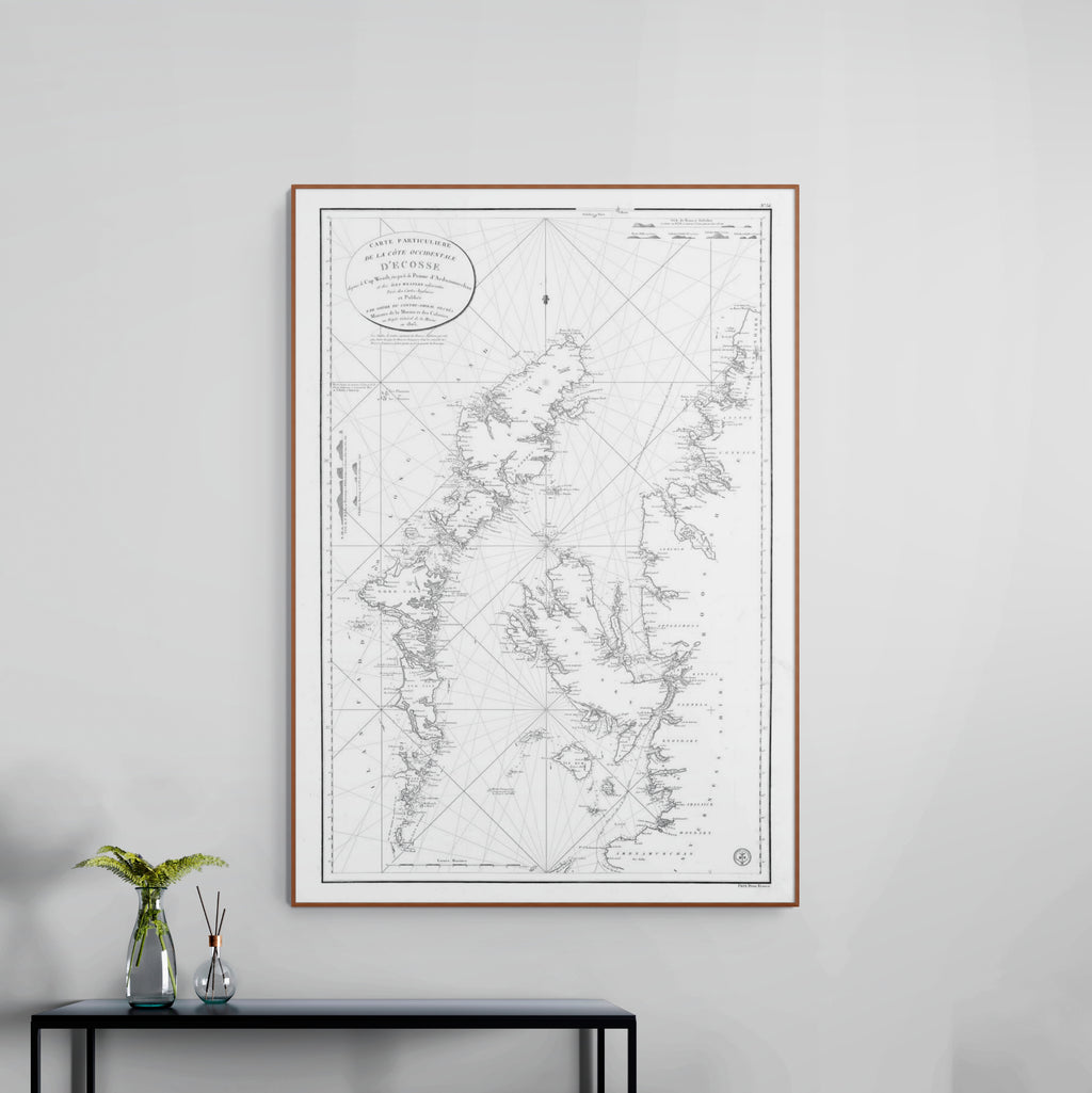 Hebrides Islands | Scotland | Nautical Chart | Map from 1804 | Giclée Print