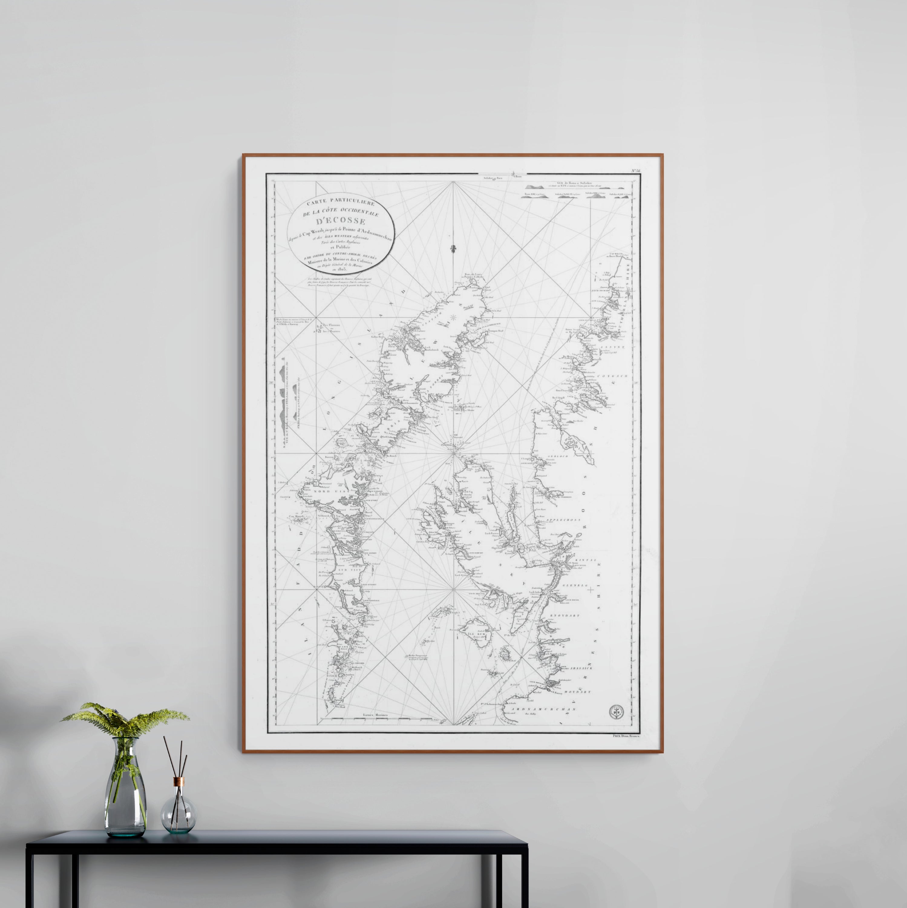 Hebrides Islands | Scotland | Nautical Chart | Map from 1804 | Giclée Print