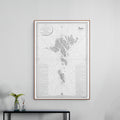 Faroer Inseln | Karte von 1820 | Giclée Druck