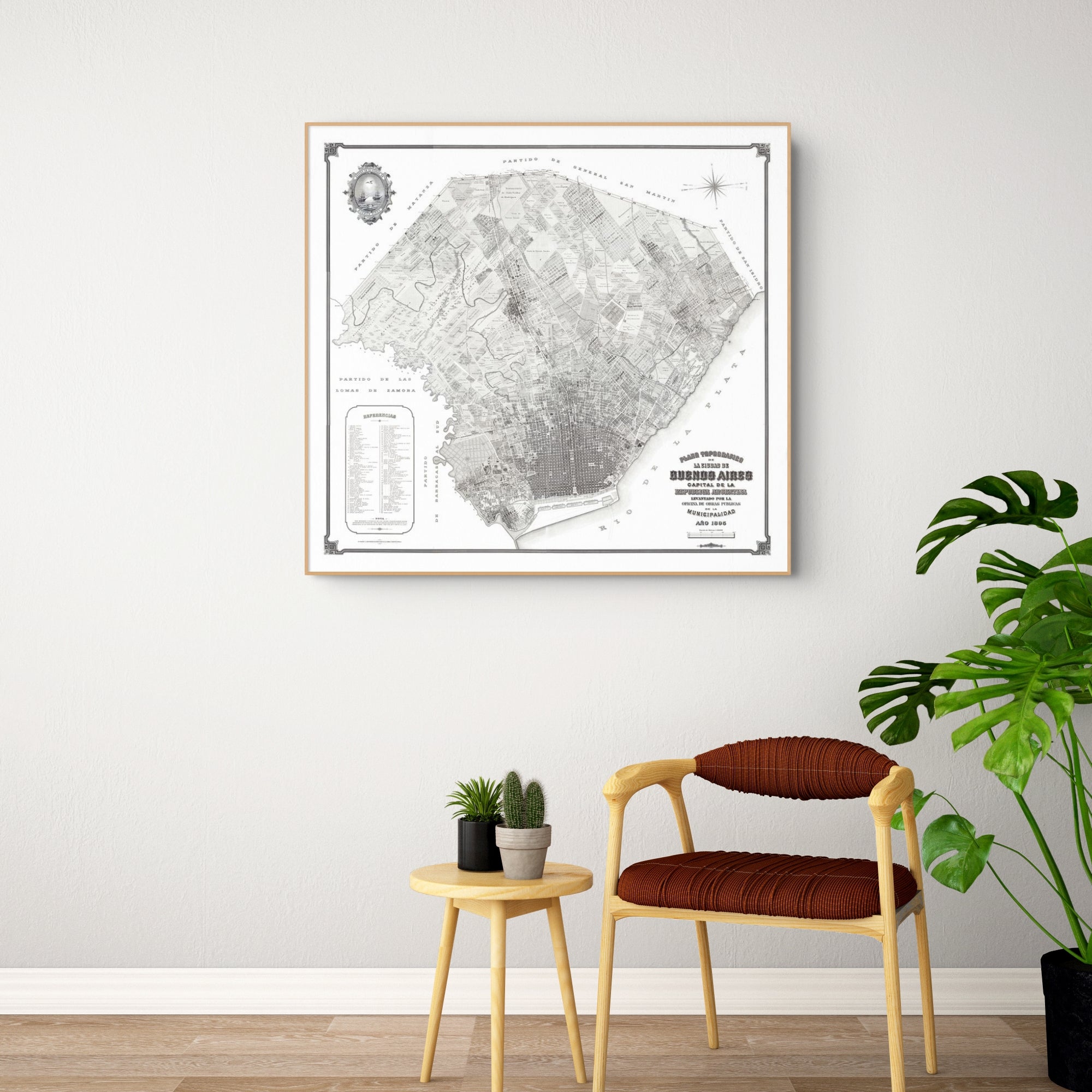 Buenos Aires | Stadtplan | Vintage Map | Giclée-Druck