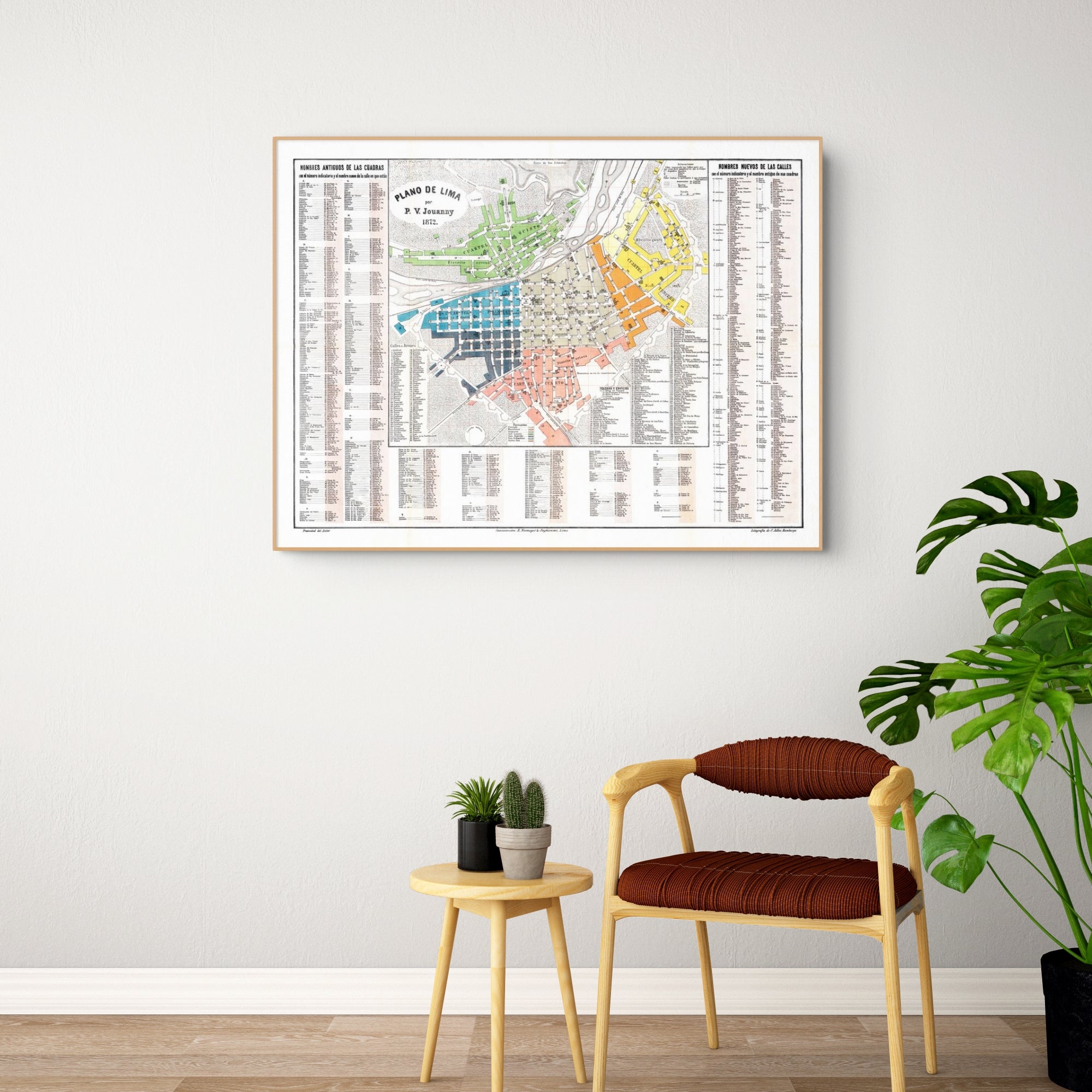 Lima | Stadtplan | Vintage Map | Giclée-Druck