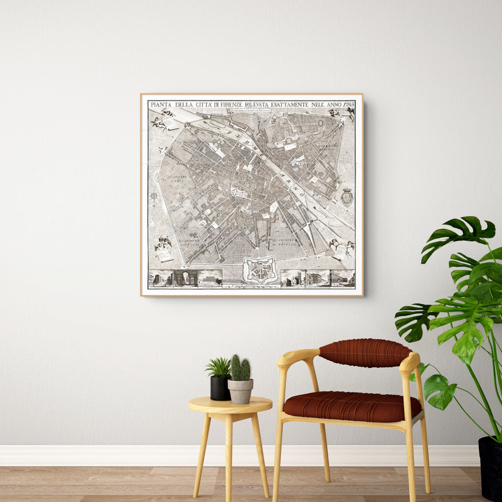 Florenz | Italien | Stadtplan | Vintage Map (Kopie)